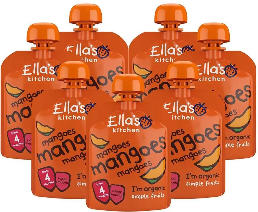 Ella’s Kitchen Knijpzakje Mango 70g - 7x490g Voordeelverpakking