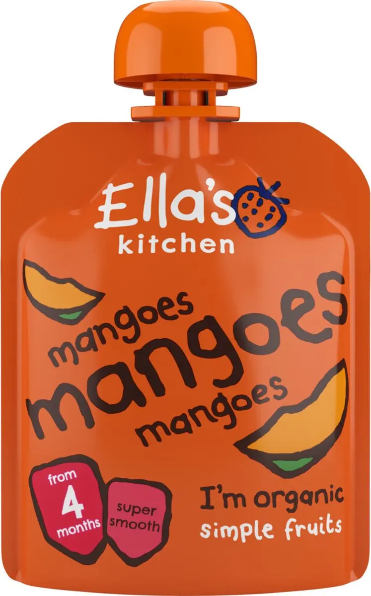 Ella’s Kitchen Knijpzakje Mango 70g - 7x490g Voordeelverpakking