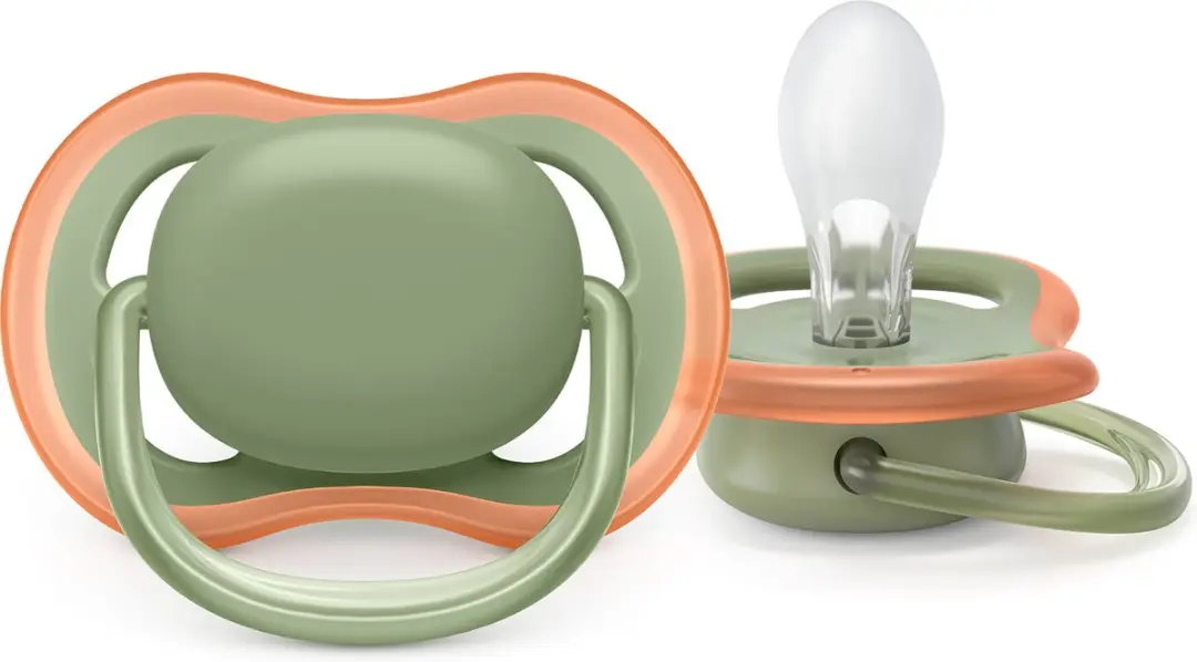 Philips Avent Ultra Air Fopspeen SCF085/20 - 2 Stuks - Groen/Taupe - afbeelding 3 van 6