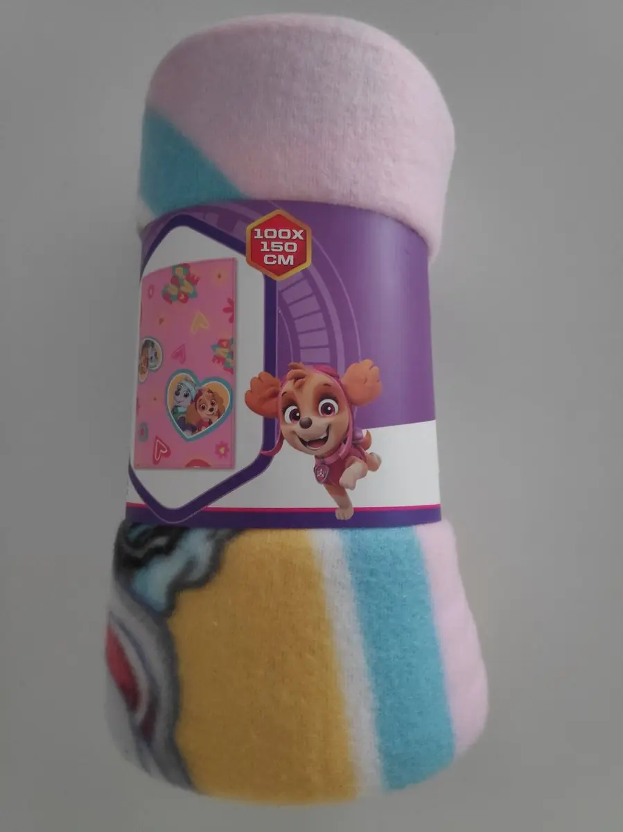 PAW Patrol Fleecedeken Skye & Everest - Roze - 100x150cm