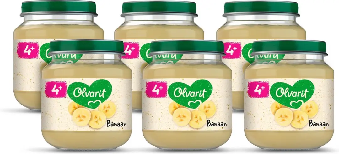 Olvarit Fruithapje Banaan 6x125g