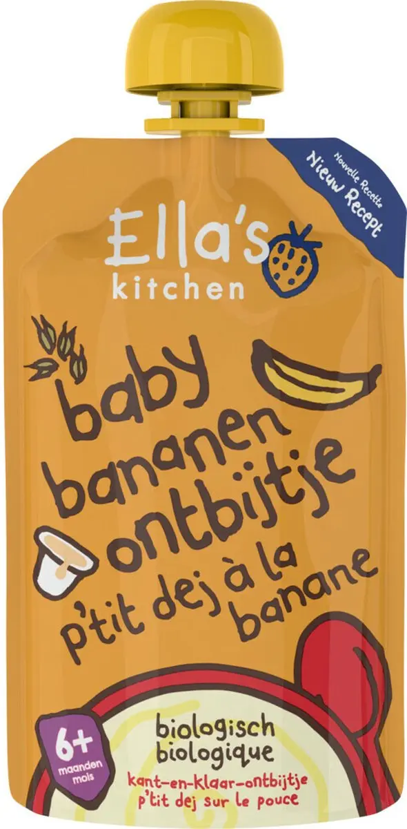 Ella’s Kitchen Baby Ontbijtje 6+ Banaan - 6x100g