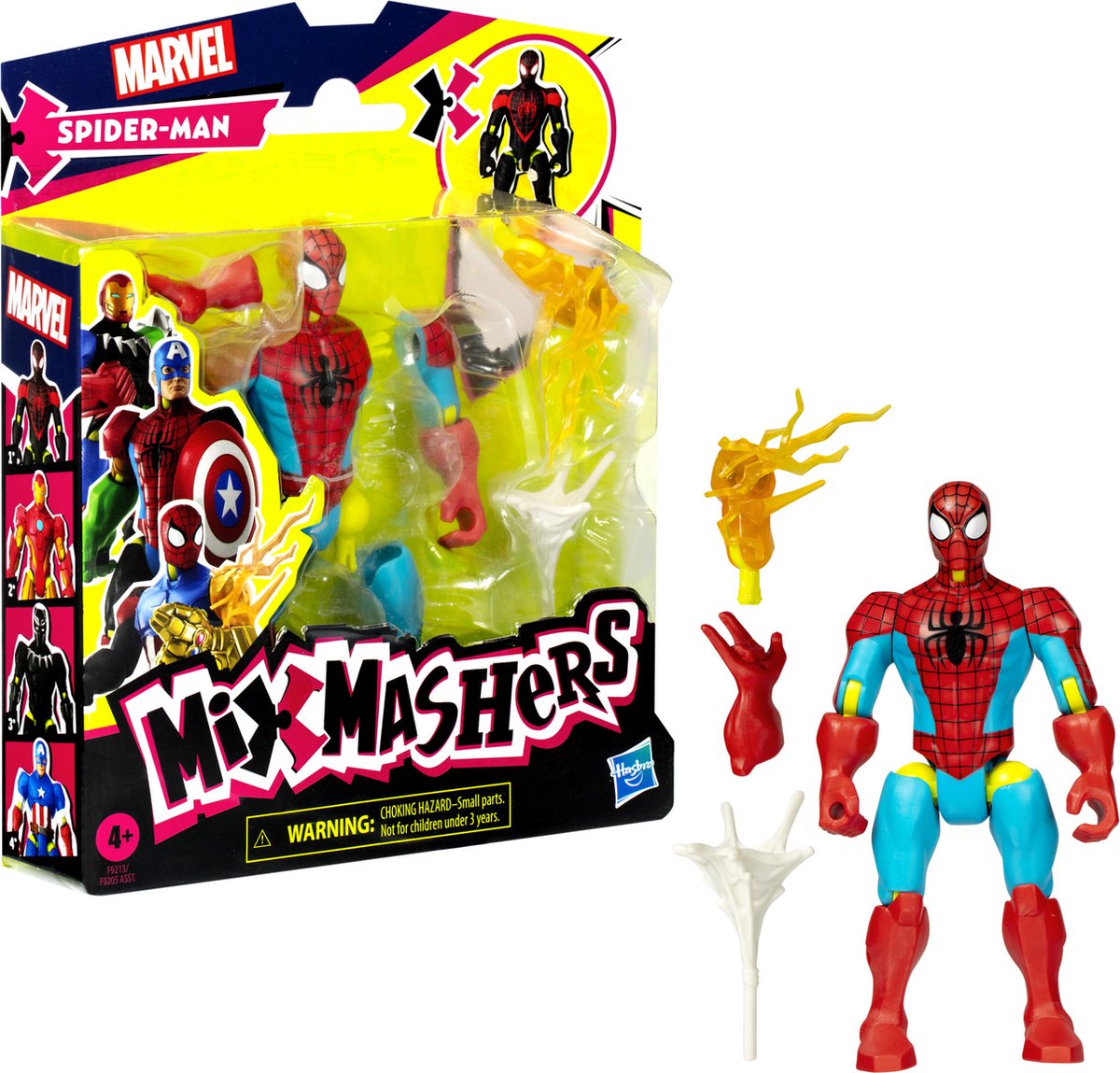 Hasbro MixMashers Marvel Spider-Man - Mix & Match actiefiguur - 4+ jaar