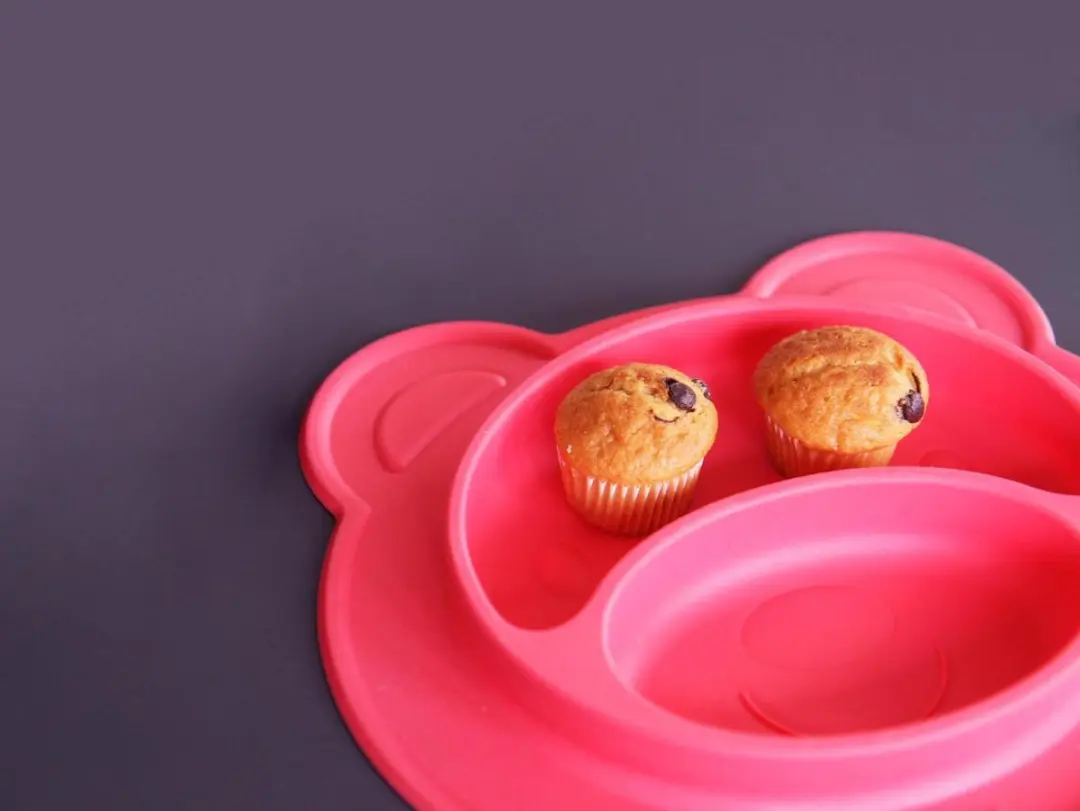 Nûby Siliconen Bord & Placemat Beer - Rood - 9m+