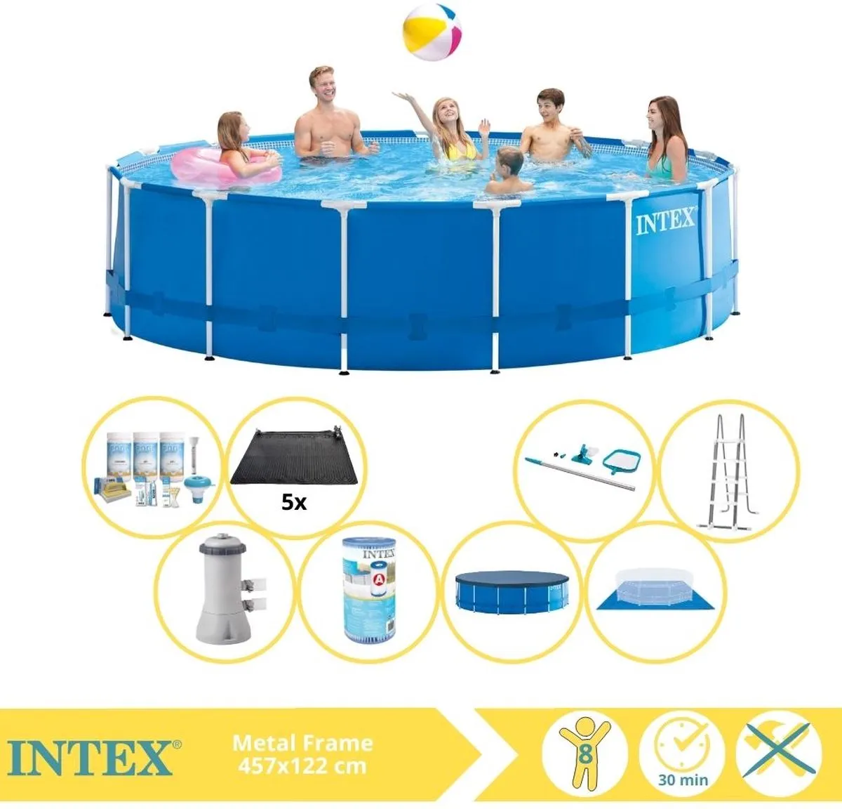 Intex Metal Frame Zwembad 457x122cm