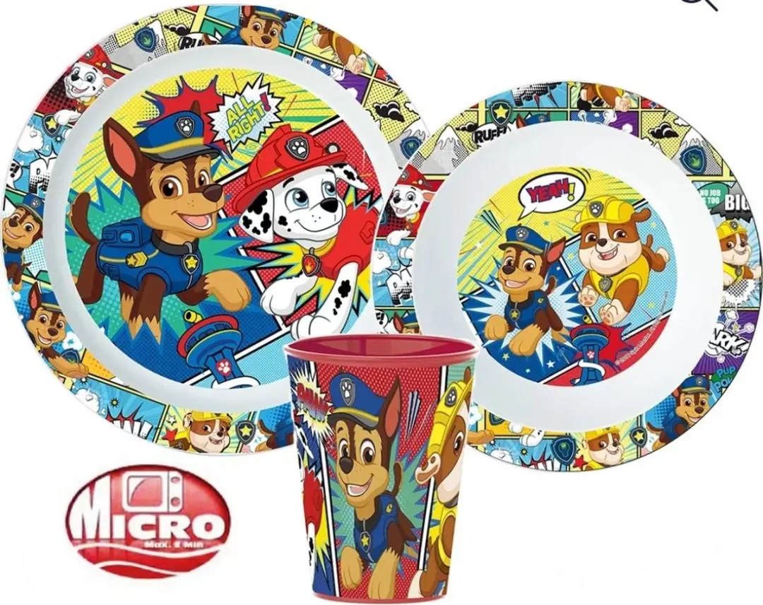 PAW Patrol 3-delige Ontbijtset