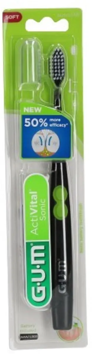 Gum Activital Sonic White Elektrische Tandenborstel - Wit/Zwart