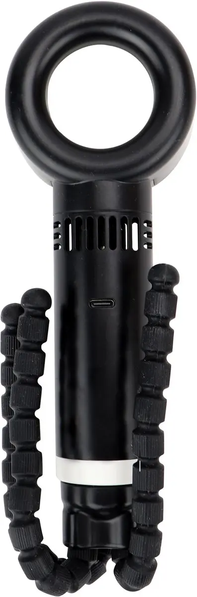 Nûby Ronde Bladdoze Ventilator USB - 3 Snelheden Zwart