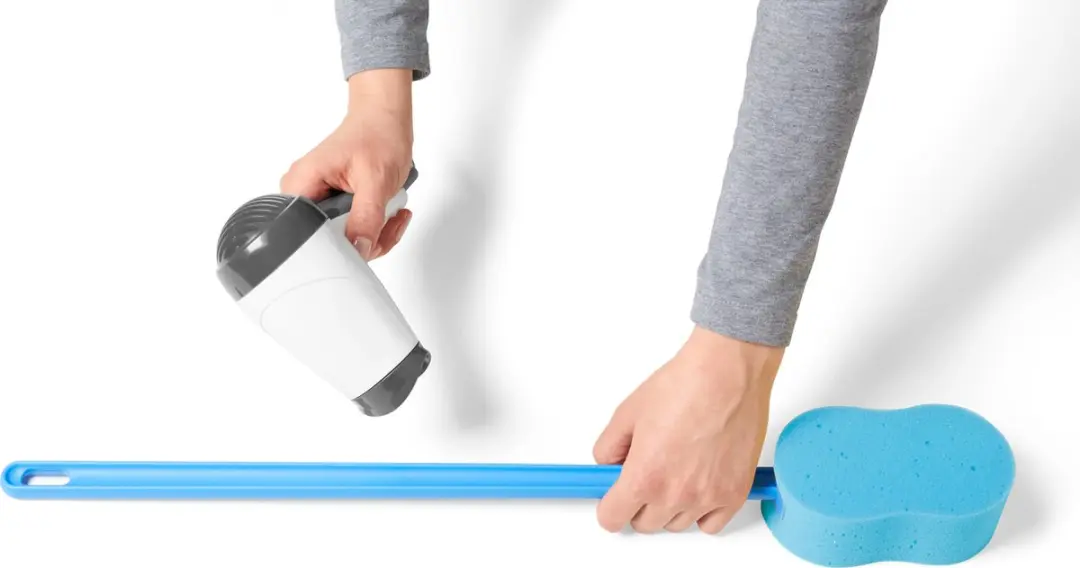 Vitility Badspons Blauw - Buigbaar - afbeelding 6 van 6