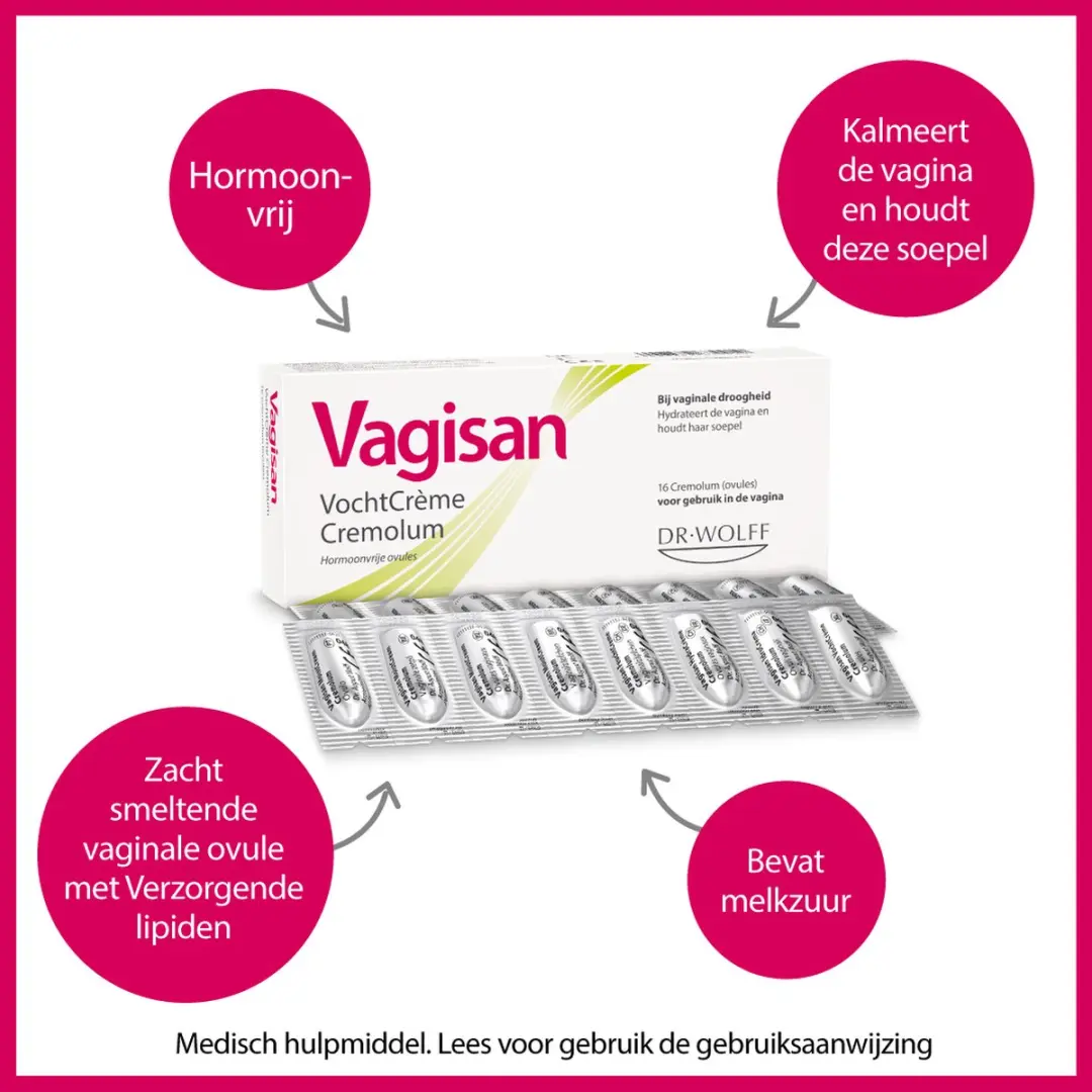 Vagisan VochtCrème Cremolum 16ml - 16 Stuks