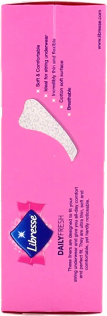Libresse Fresh String Inlegkruisjes - 30 Stuks - Wit/Roze