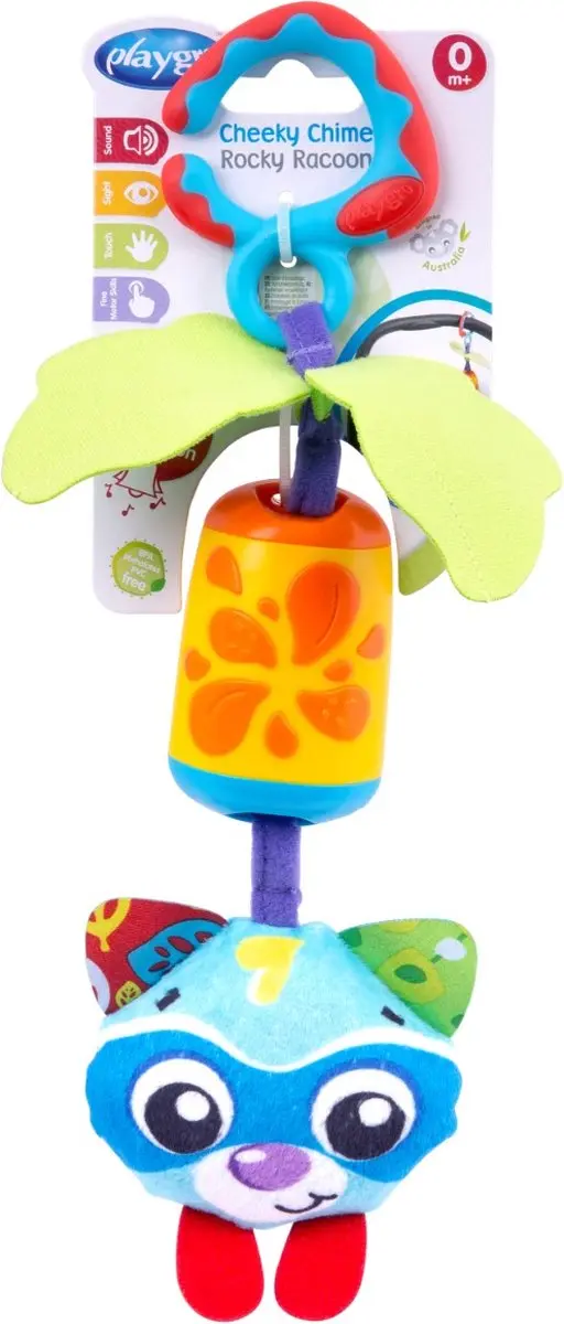 Playgro Chime Rocky Wasbeer Hangspeeltje
