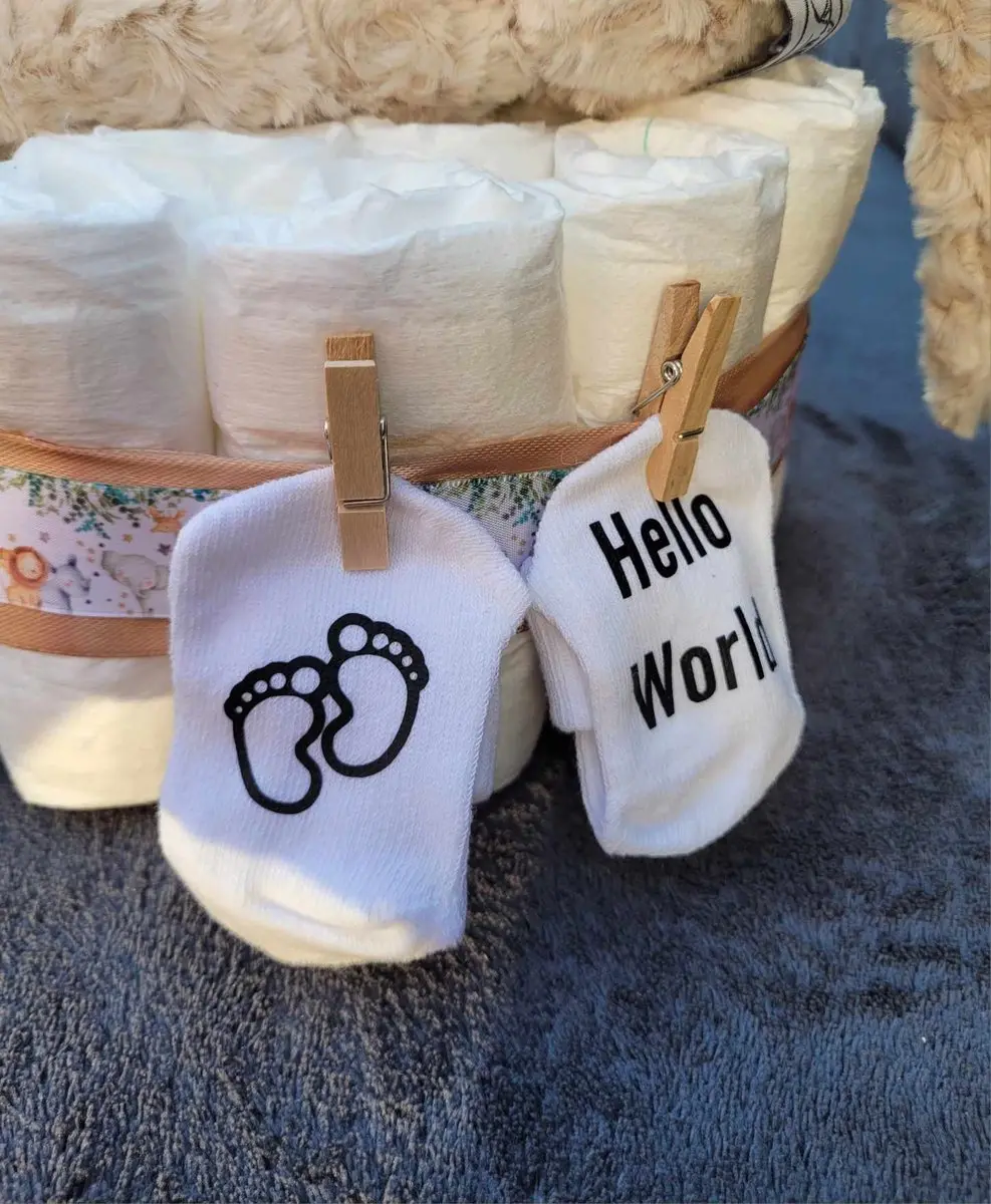 Kruidvat Luiertaart Hello World - Zand