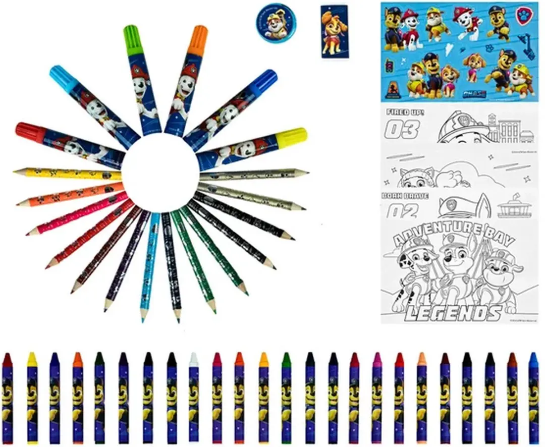 PAW Patrol Kleurkoffer 51-delig