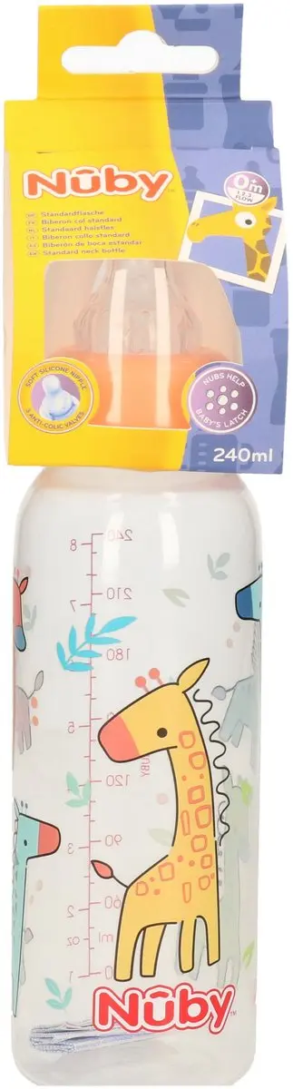 Nûby Baby Drinkfles 240ml - Licht oranje