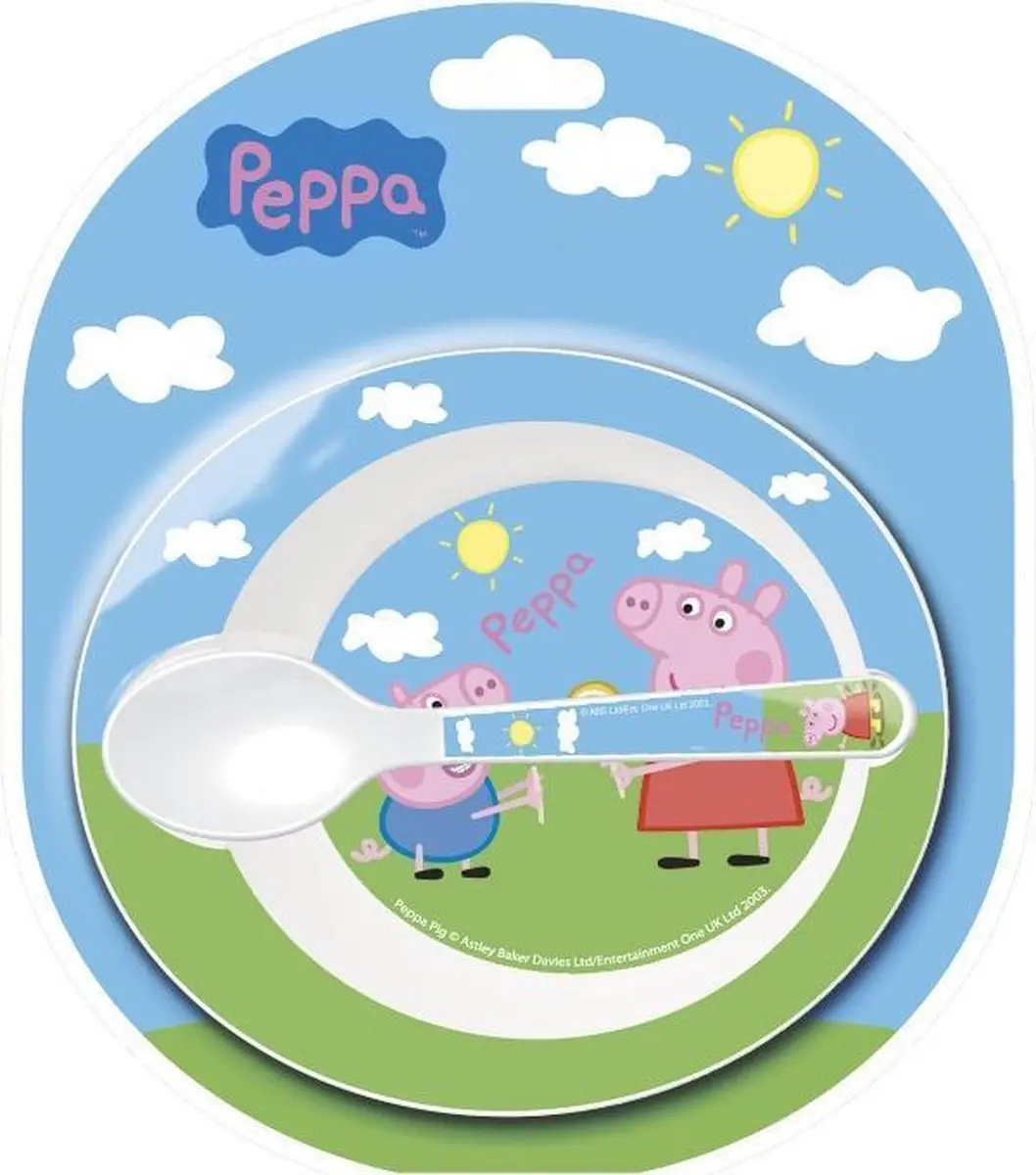 Peppa Pig Eetset - 2 Stuks Multicolor