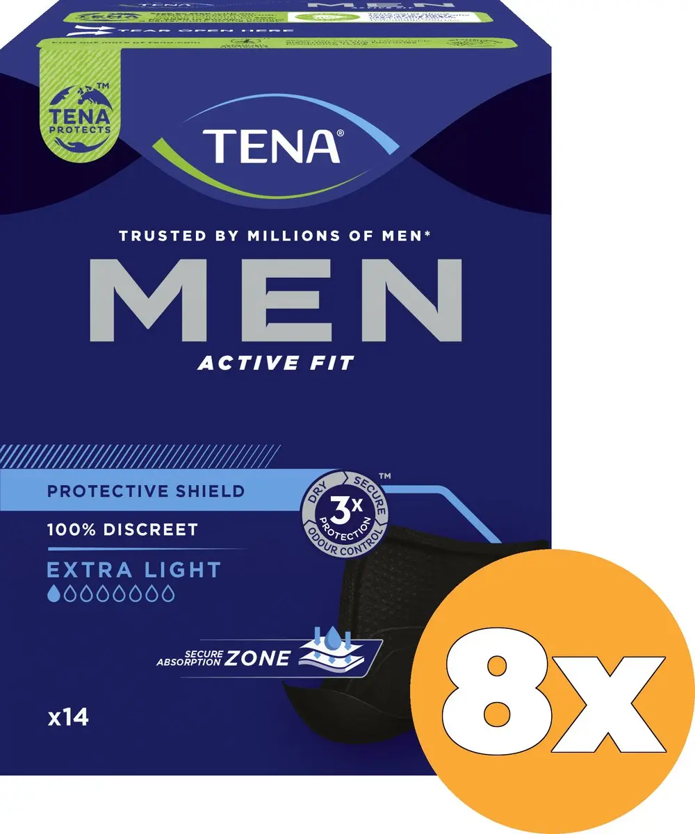 TENA Men Active Fit Protective Shield - 20 Stuks