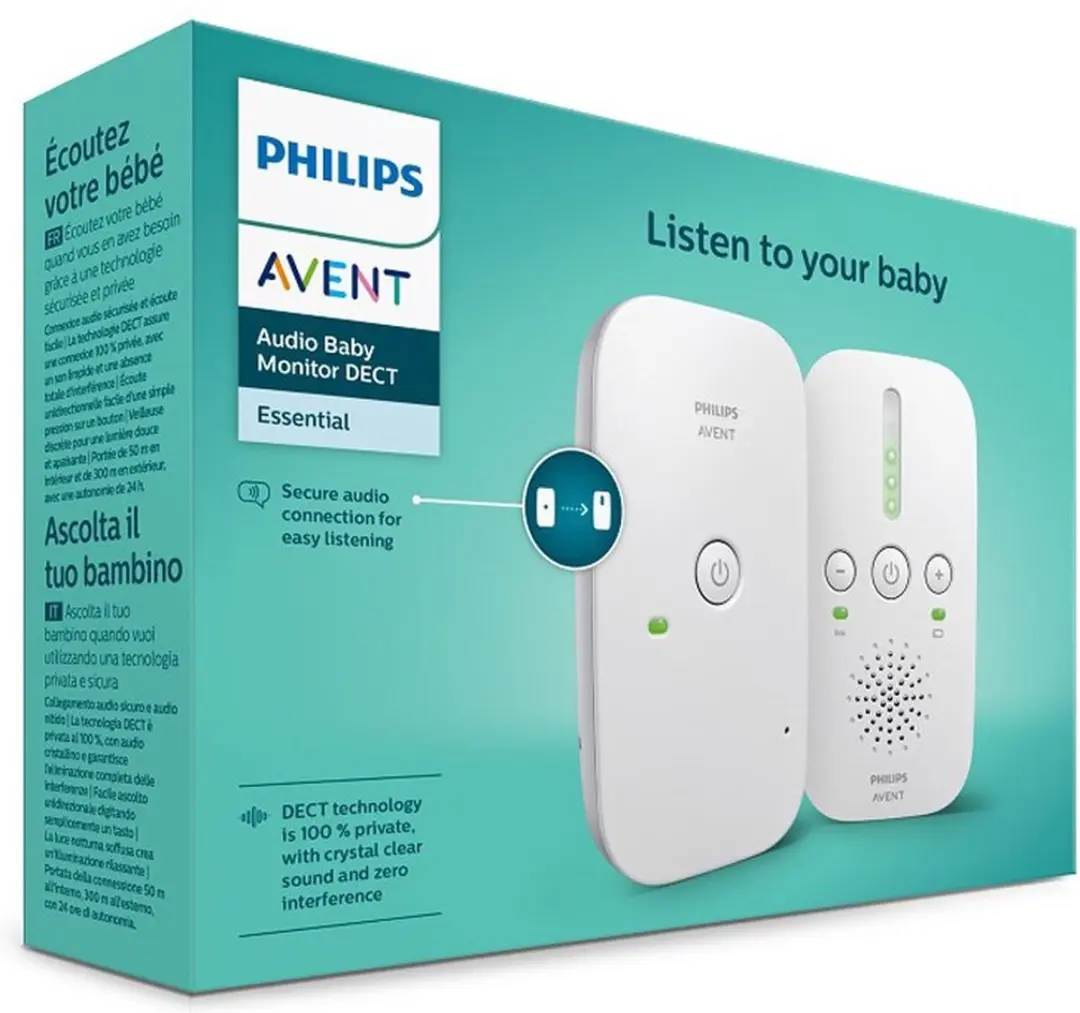 Philips Avent SCD502/26 DECT Babyfoon - 300m Bereik
