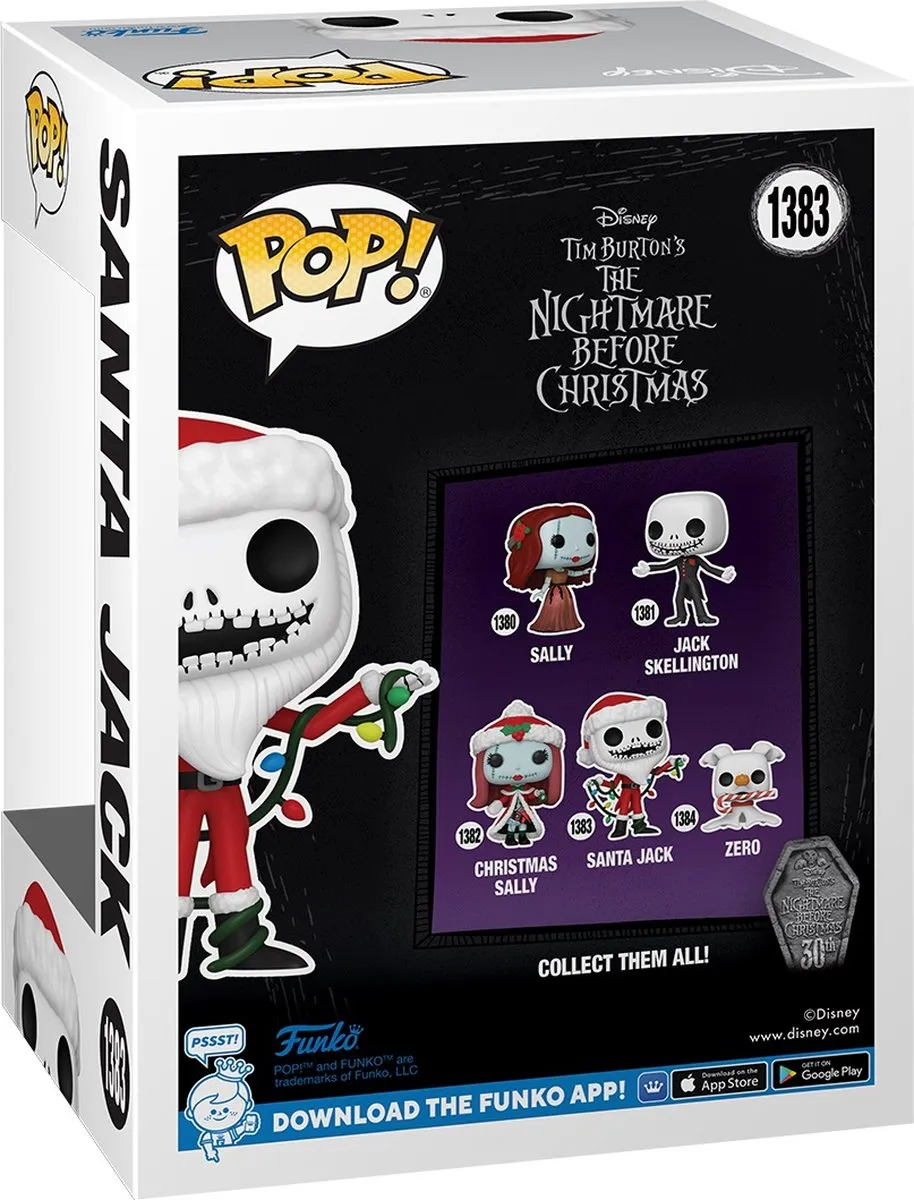 Disney Funko POP! Santa Jack The Nightmare Before Christmas - 30th - Multicolours