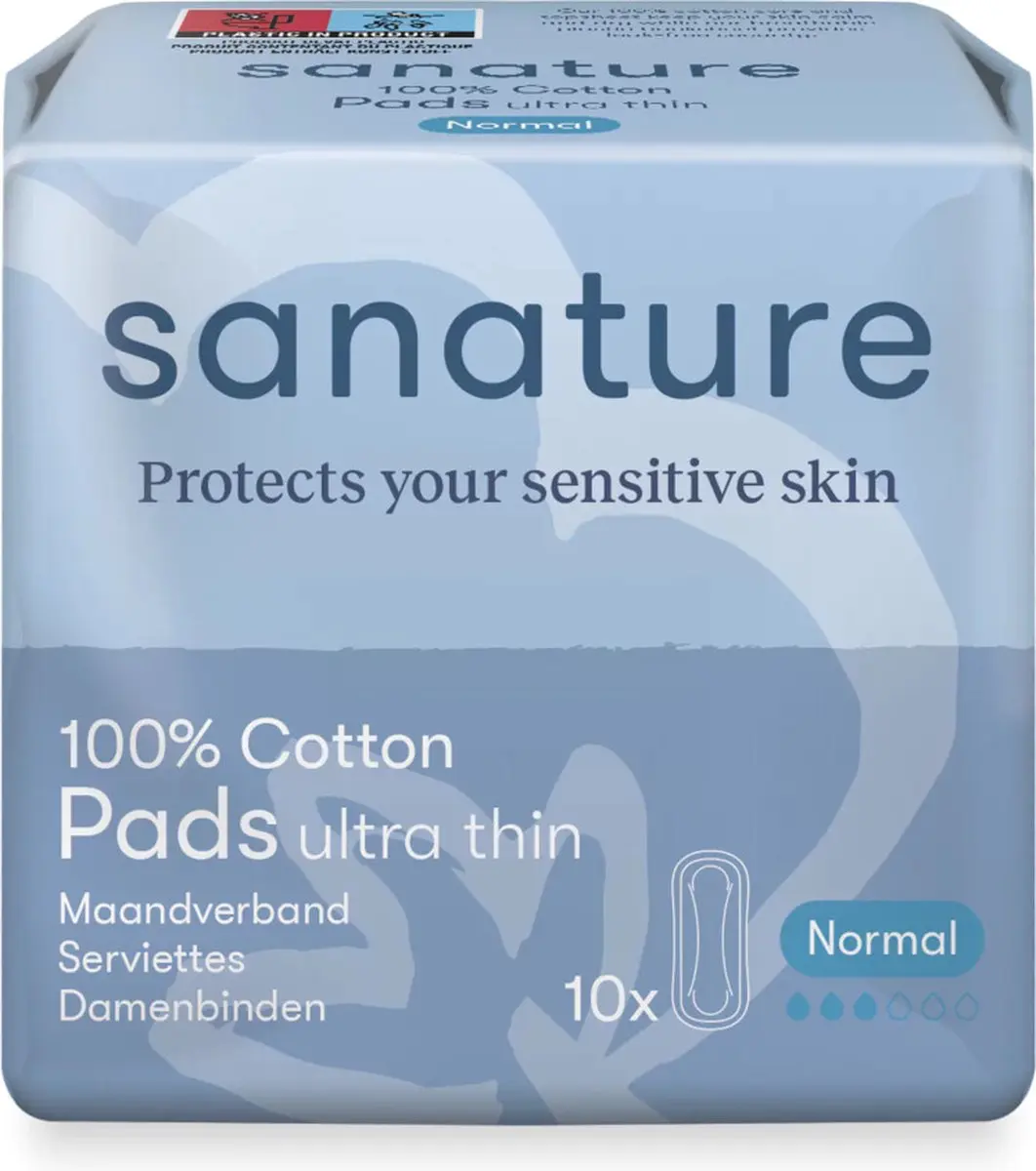 Sanature Maandverband Normaal 100% Katoen