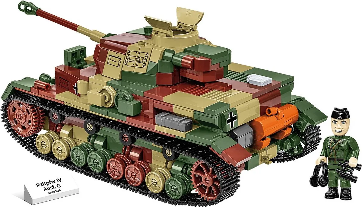 Cobi PZKPFW IV AUSF.G COBI-2592 - 1107 Onderdelen - Meerkleurig