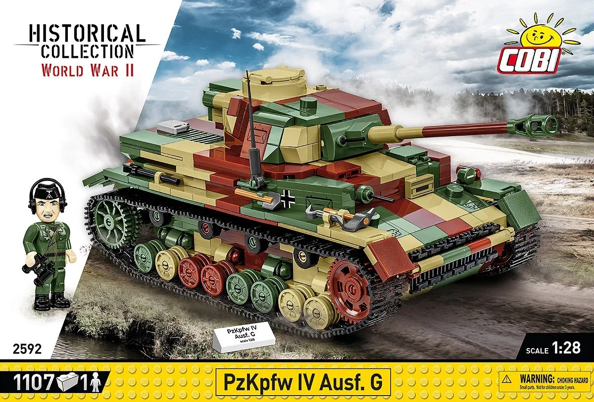 Cobi PZKPFW IV AUSF.G COBI-2592 - 1107 Onderdelen - Meerkleurig