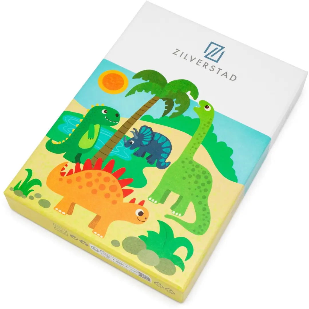 Zilverstad Kinderbestek 4-delig Dino's RVS 18/10 - Zilver