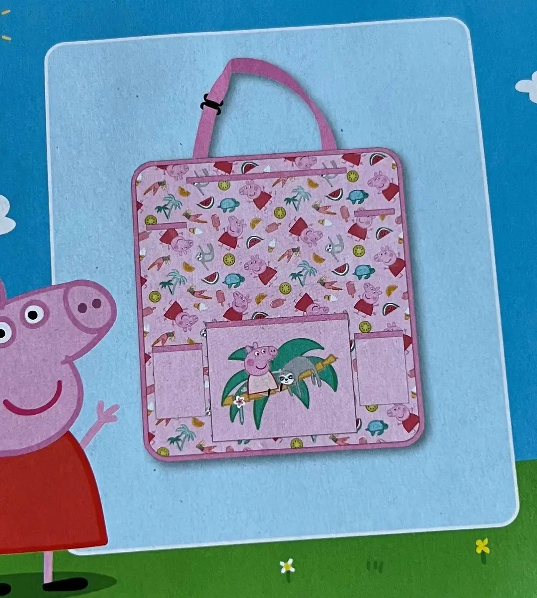 Peppa Pig Roze Auto Organizer 45x50cm