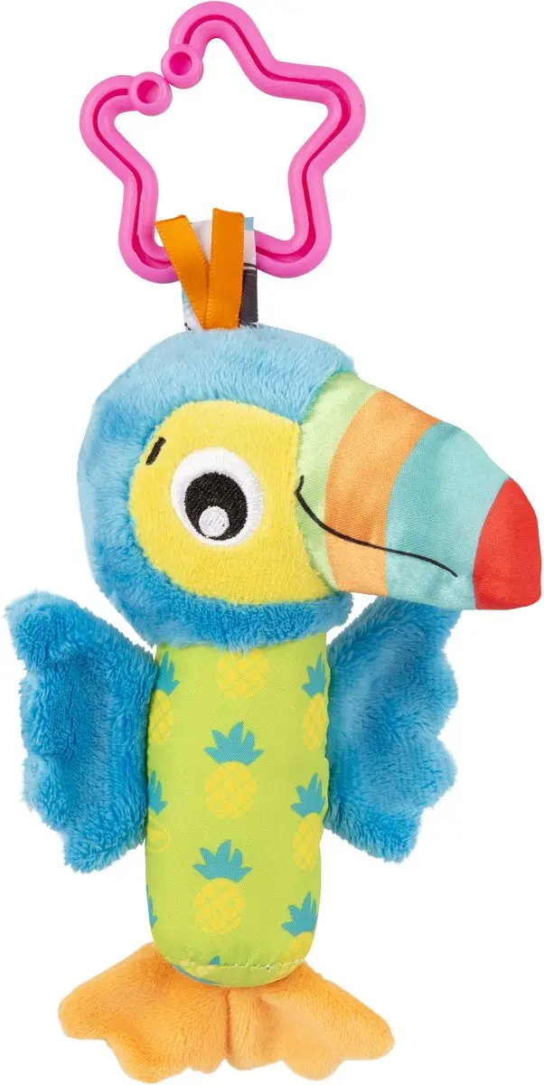 Playgro Clipsy Penny Puppy Roary Lion Tamika Toucan - 3 Stuks