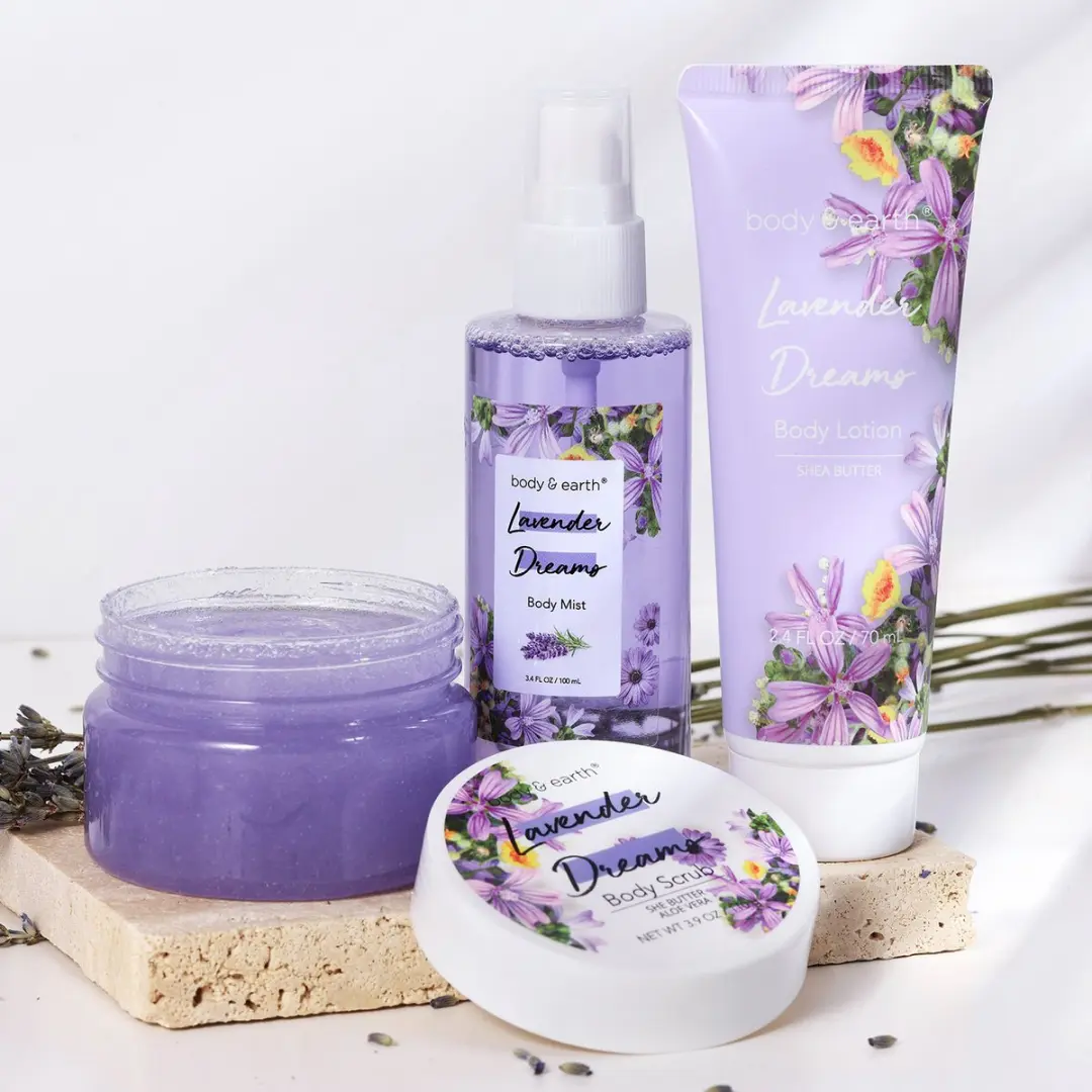 Body & Earth Lavender Dream Verwenpakket - 3 Stuks