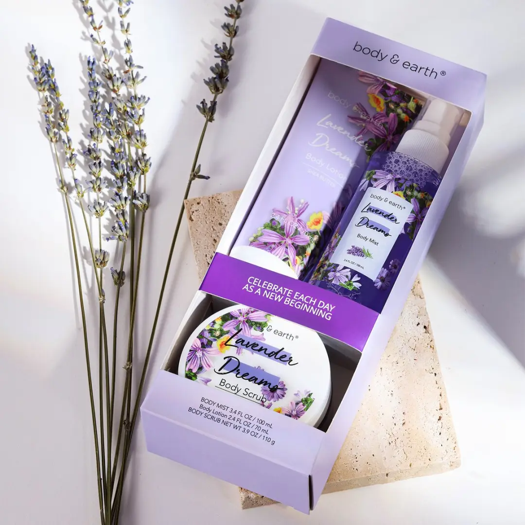 Body & Earth Lavender Dream Verwenpakket - 3 Stuks
