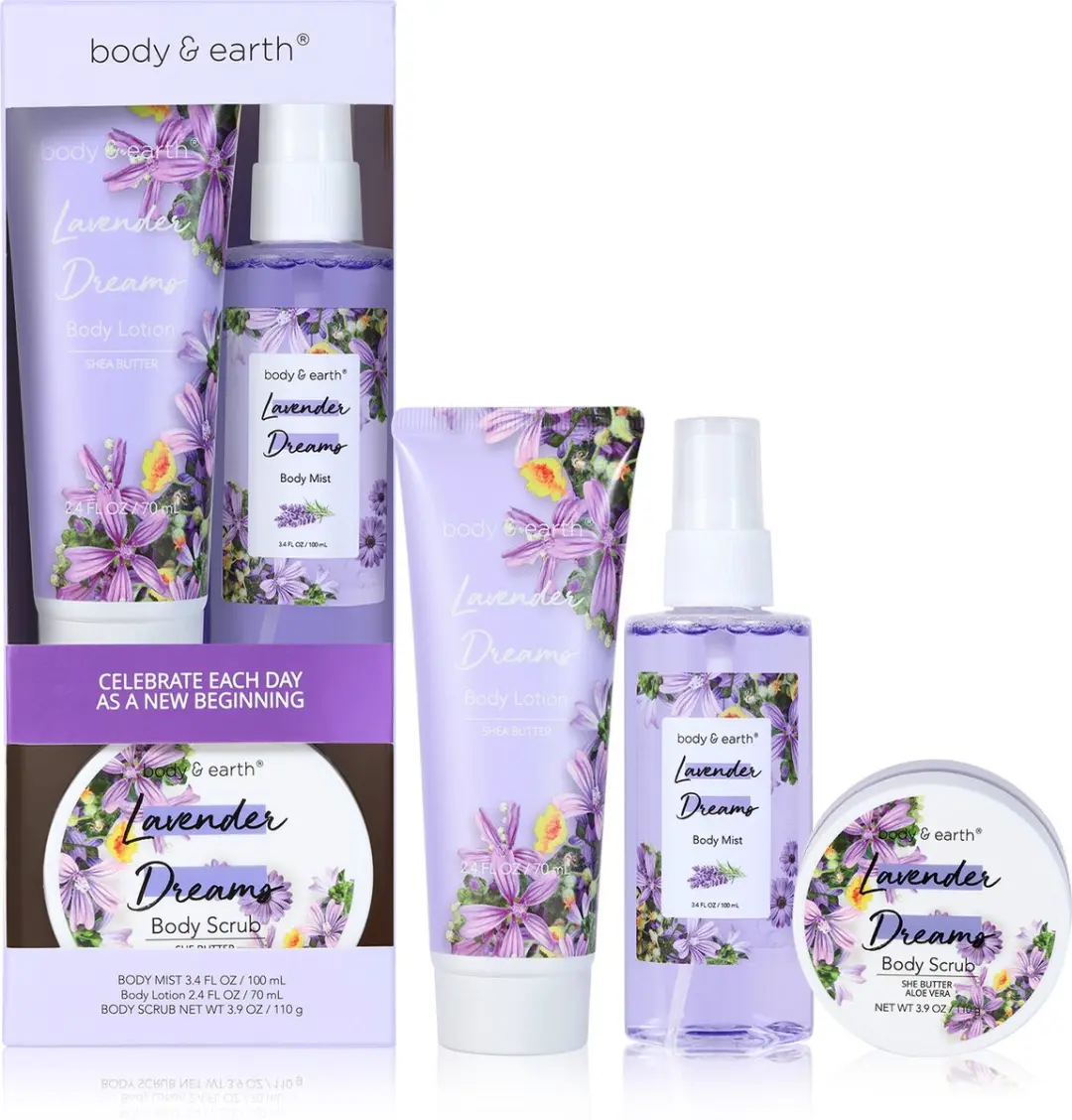 Body & Earth Lavender Dream Verwenpakket - 3 Stuks