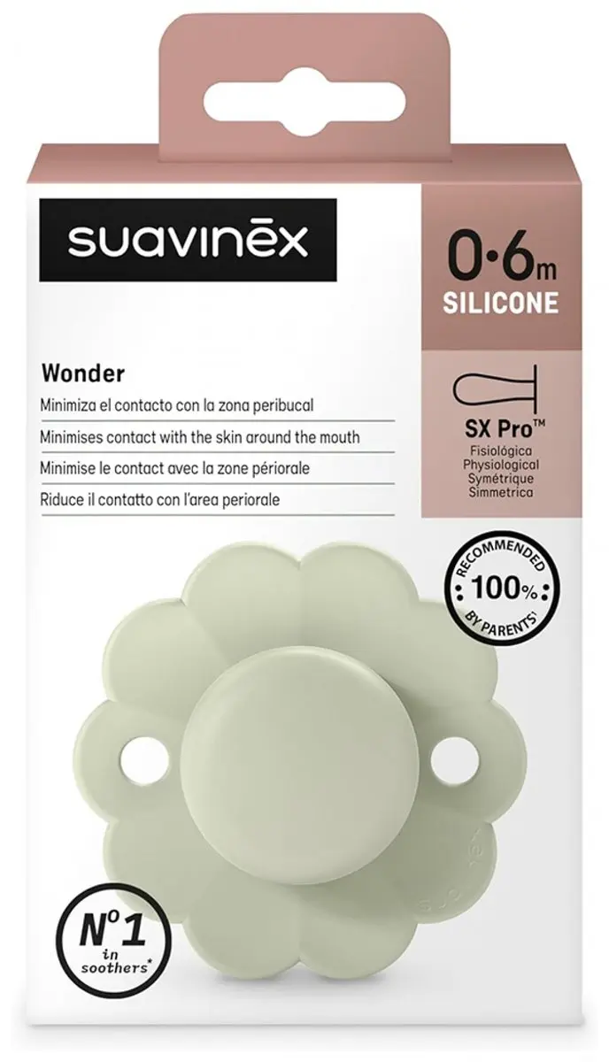 Suavinex Wonder SX Pro Fopspeen Symmetrisch 0-6Mnd - Illusion Blue