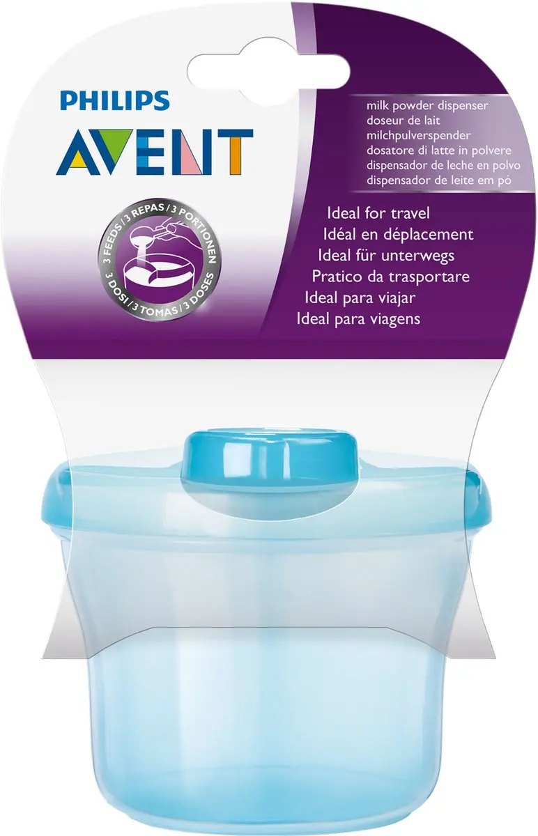 Philips Avent Melkpoederverdeeldoseerdoos SCF135/06 - Blauw