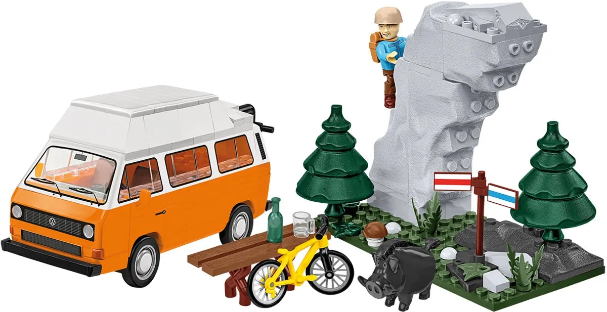 Cobi VW T3 Camper Van 24638 - 232 Stukken - Oranje/Wit