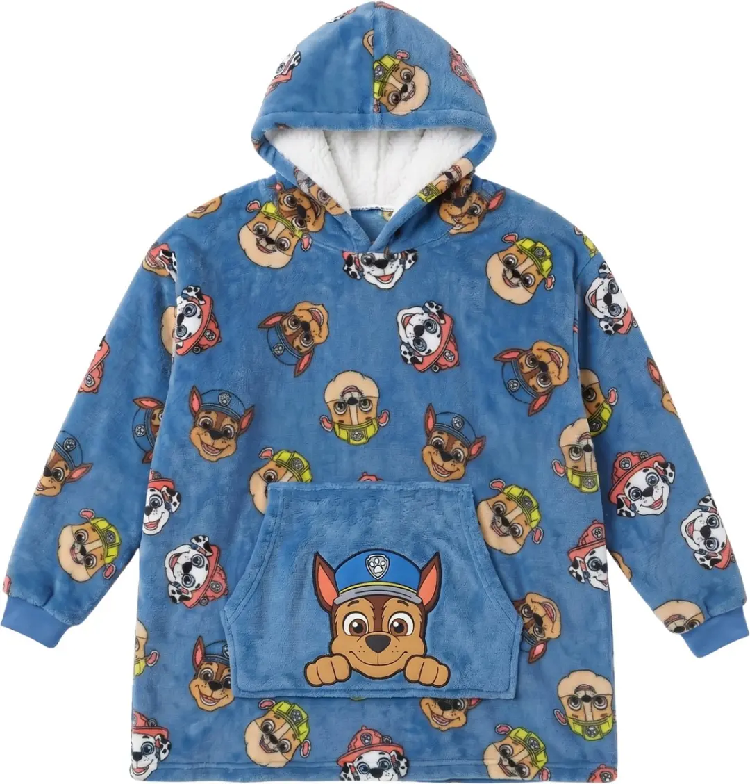 PAW Patrol Blauwe Hoodie Dekenset 75x100cm