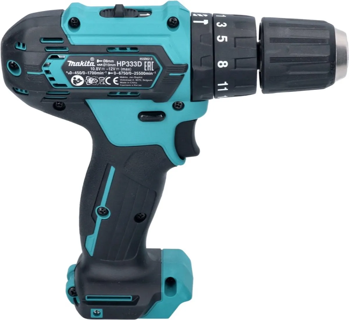 Makita HP333DZ Klopboor-/Schroefmachine 12V - 21mm Hout - 20 Instellingen - Roze - afbeelding 6 van 6