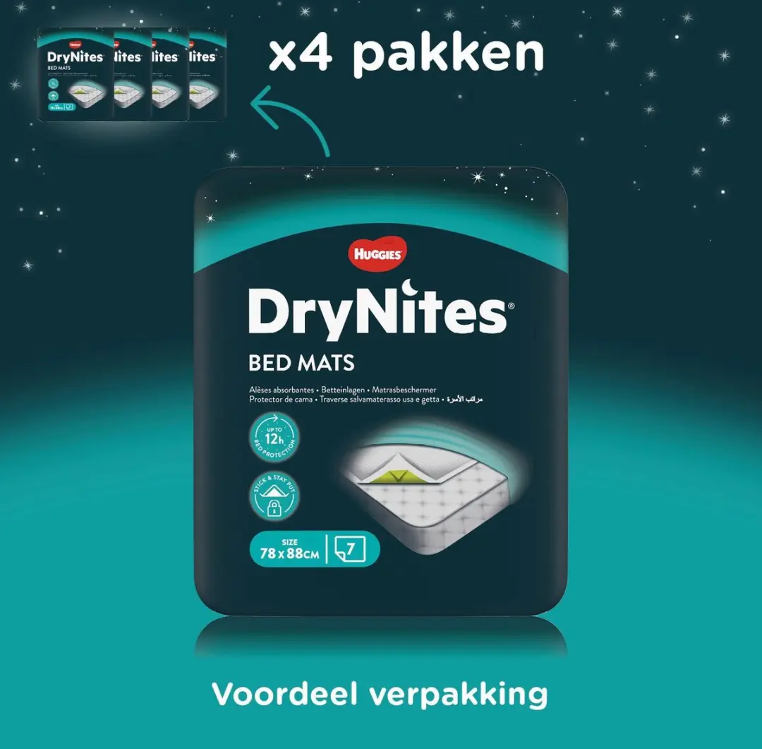 DryNites Matrasbeschermers 28 Stuks - 78x88cm