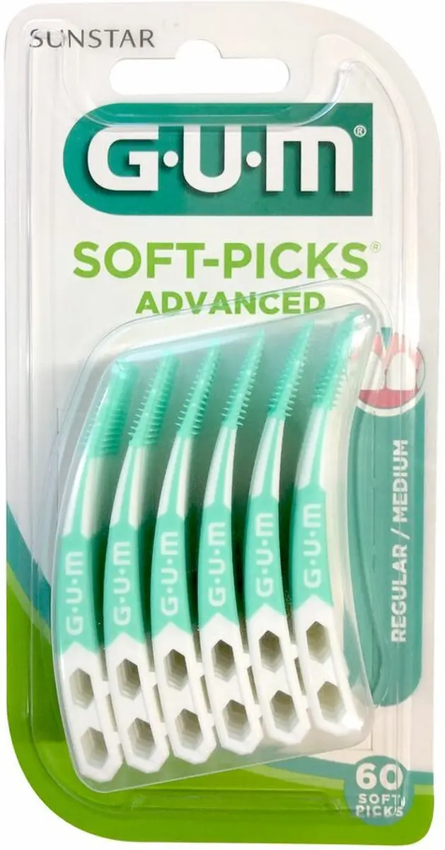 4x GUM Soft-Picks Advanced Regular 30 stuks