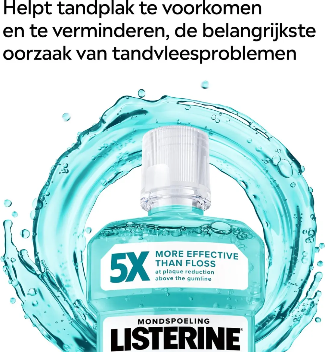 Listerine Cool Mint Mondwater 1000ml - Zonder Alcohol