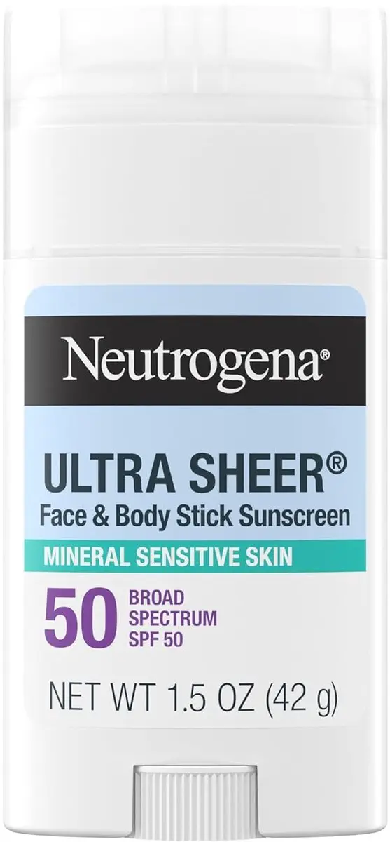 Neutrogena Ultra Sheer Dry Touch SPF 50 Mineral Zonnecrème Stick 42g