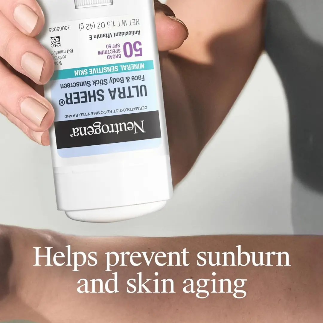 Neutrogena Ultra Sheer Dry Touch SPF 50 Mineral Zonnecrème Stick 42g