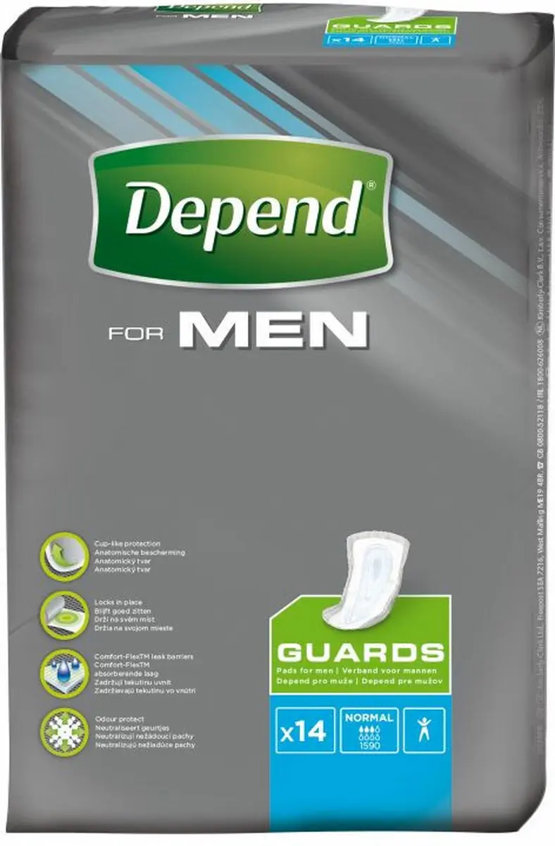Depend For Men Guards Incontinentieverband M