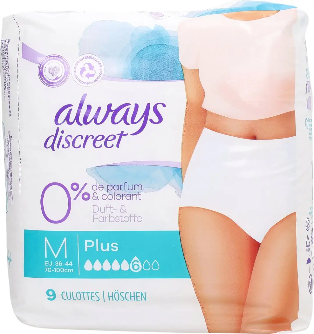 Always Discreet Pants Plus M - 9 Stuks - Wit