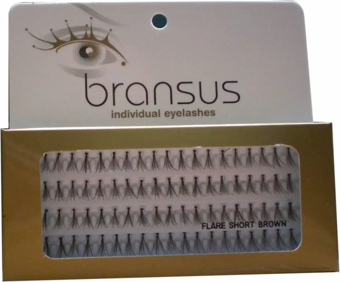 Wimperverlenging Flairs Short Brown, nepwimpers