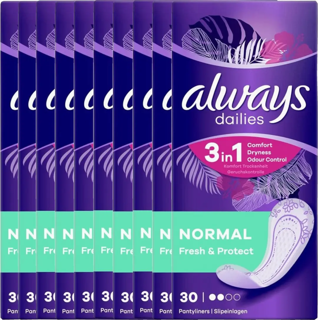 Always Dailies Normal Fresh & Protect Inlegkruisjes