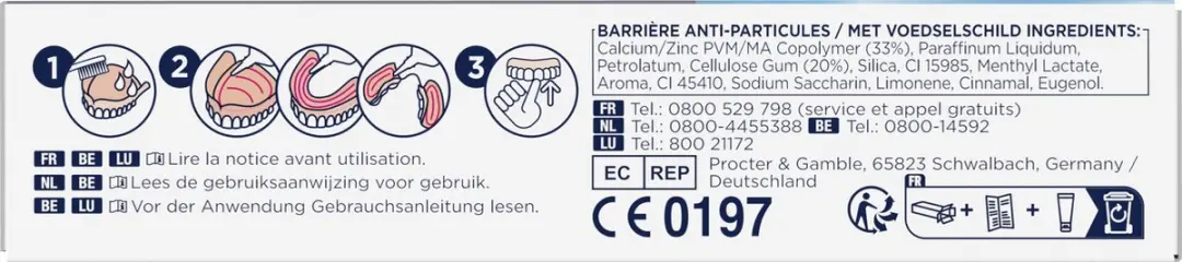 Fixodent Plus Kleefpasta Kunstgebit 240ml - 6 Stuks
