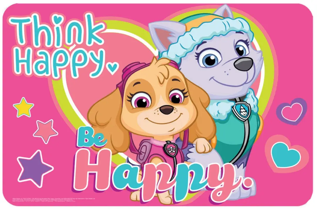 PAW Patrol Think Happy Placemat