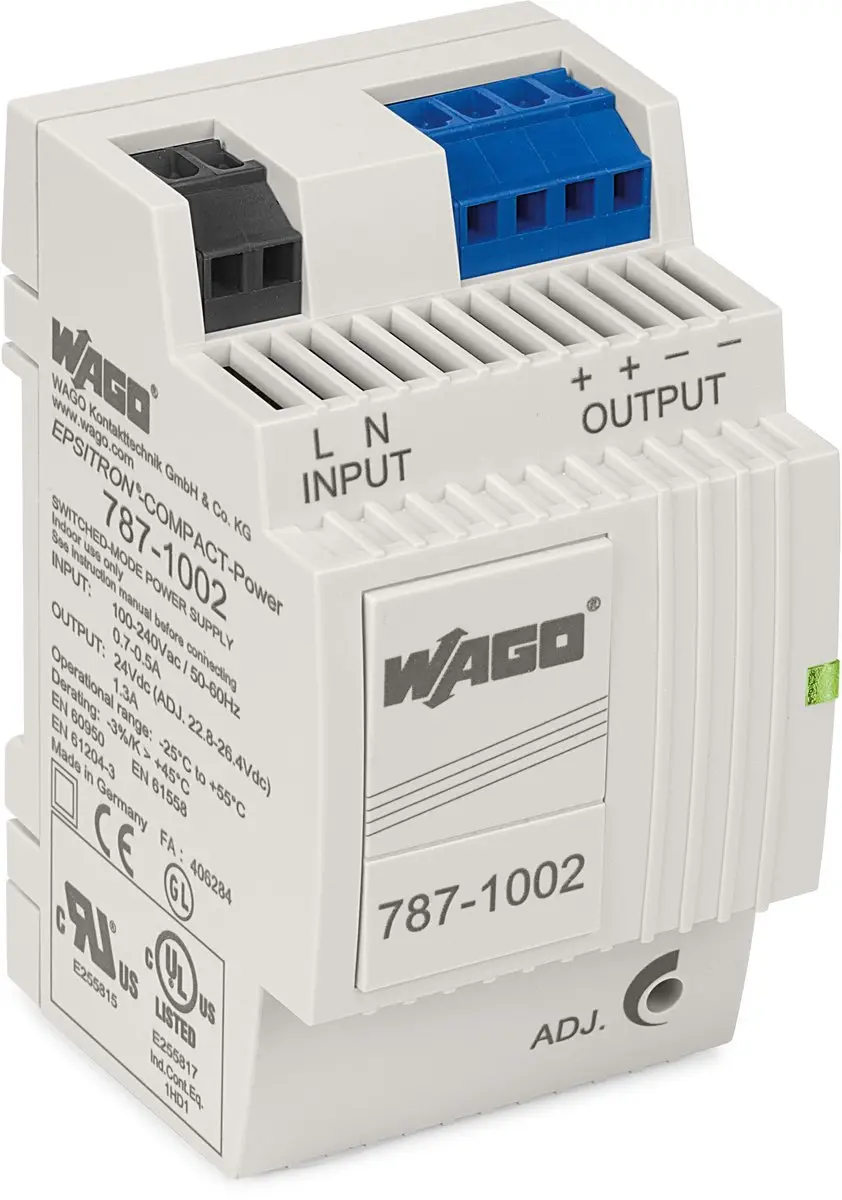 WAGO 787-1002 DIN-rail Netvoeding 24V 1.3A