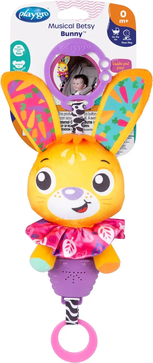 Playgro Musical Pullstring Betsy Bunny
